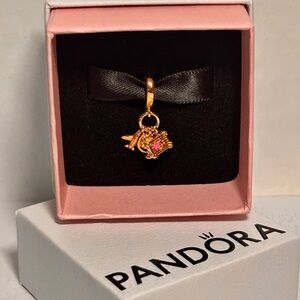 Airplane, Globe & Suitcase Triple Dangle Charm